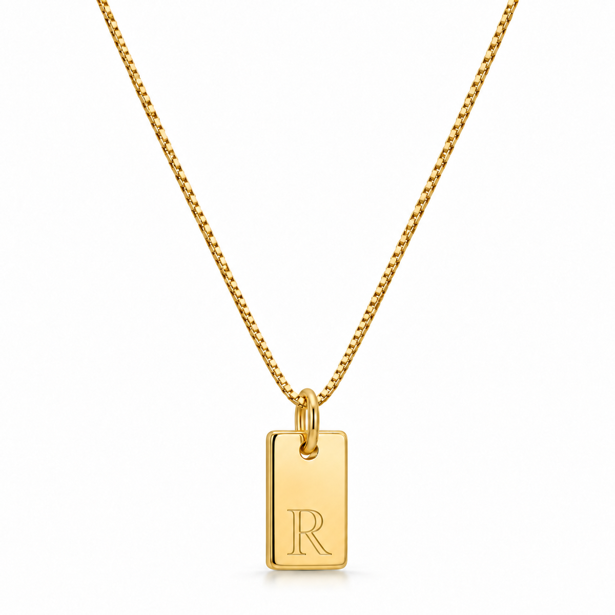 Platte Ketting - Goud