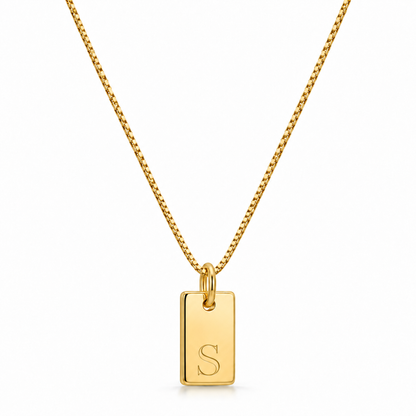 Platte Ketting - Goud