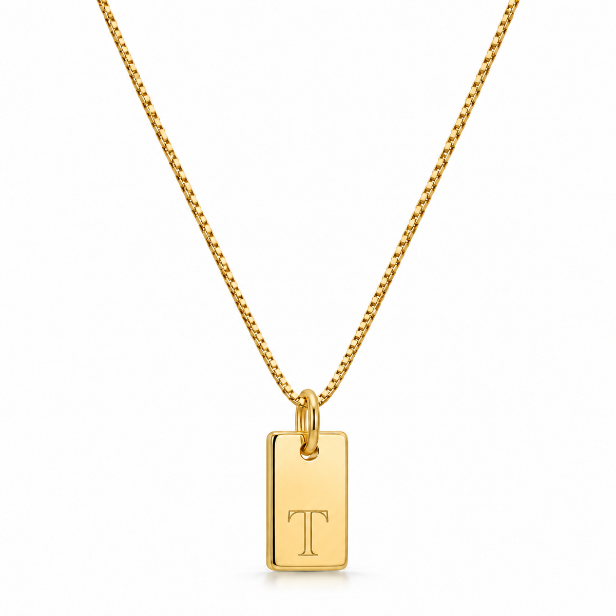 Platte Ketting - Goud