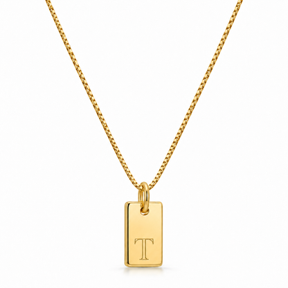 Platte Ketting - Goud