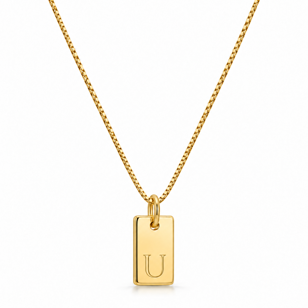 Platte Ketting - Goud