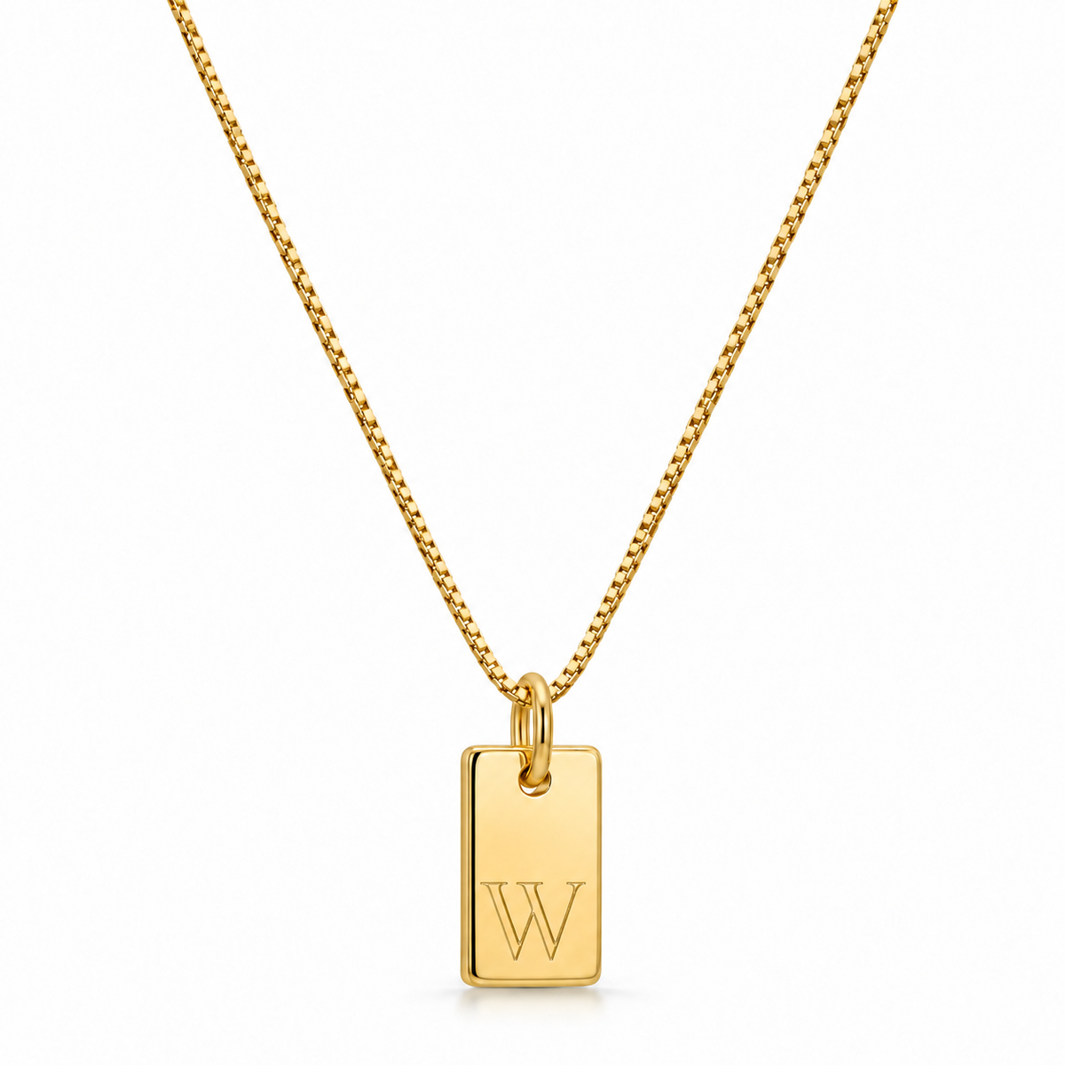 Platte Ketting - Goud