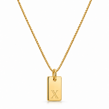 Platte Ketting - Goud