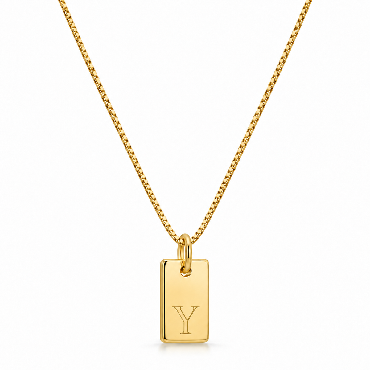 Platte Ketting - Goud