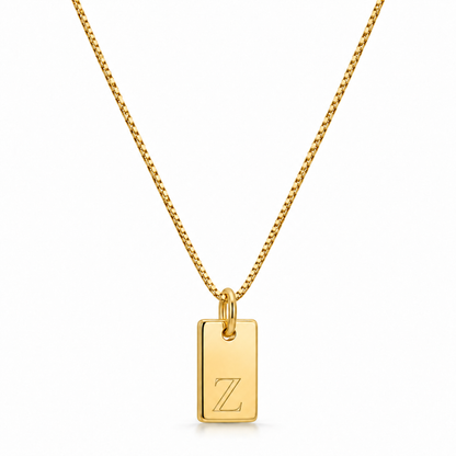 Platte Ketting - Goud