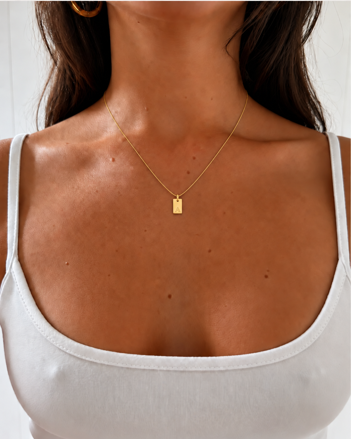 Platte Ketting - Goud