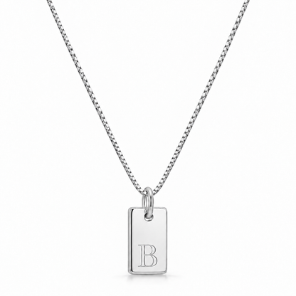 Platte Halsketting - Zilver
