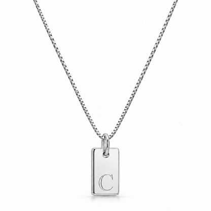 Platte Halsketting - Zilver