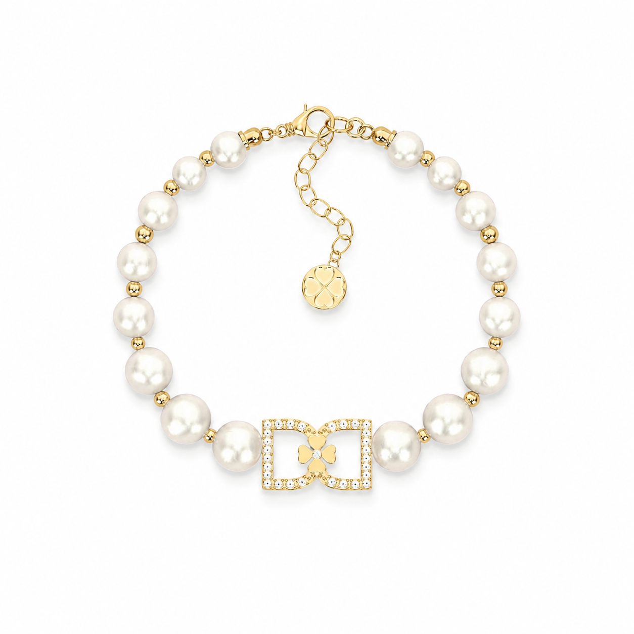 DD Parel Armband met Diamanten - Goud