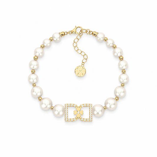 DD Parel Armband met Diamanten - Goud