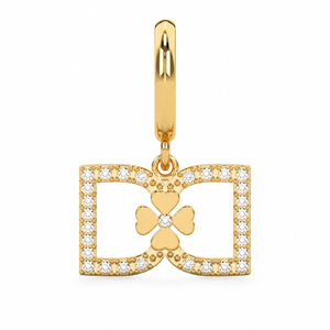 DD Hoops met Diamant - Goud