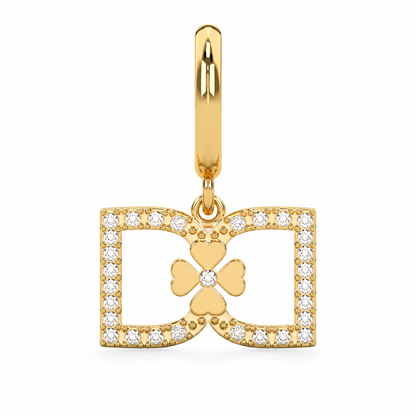 DD Hoops met Diamant - Goud