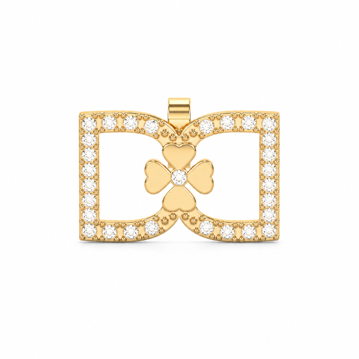 DD Oorbellen met Diamanten - Goud