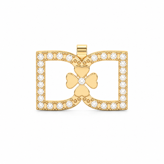 DD Oorbellen met Diamanten - Goud