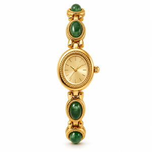 Amalfi Horloge - Goud / Groen / Goud