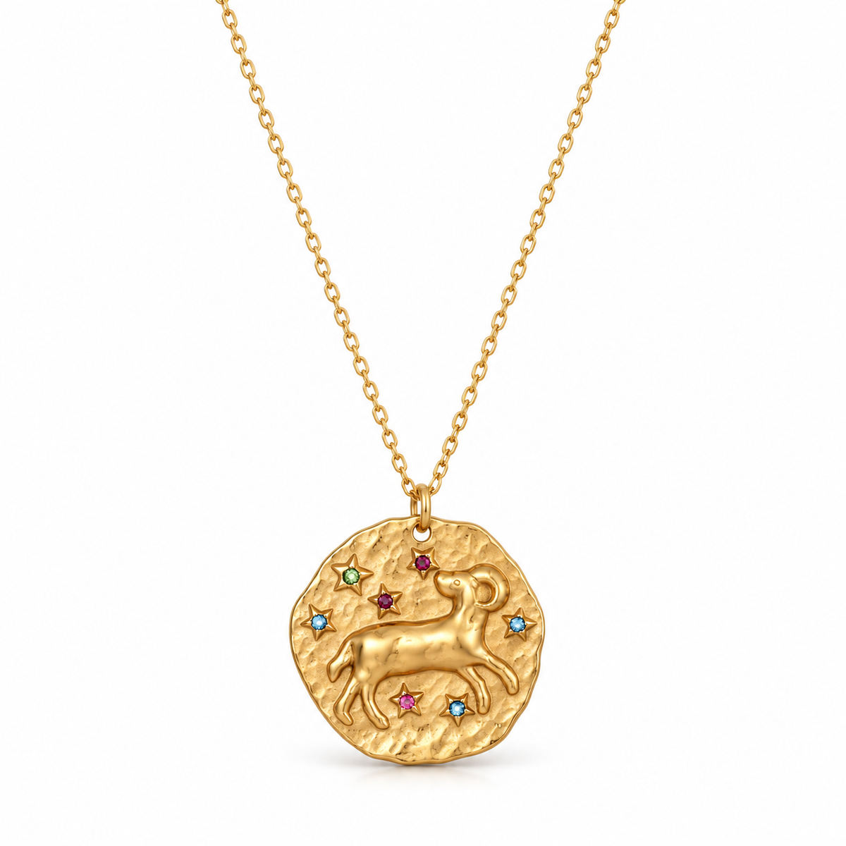 Celestia Sterrenbeeldketting - Goud / Ram