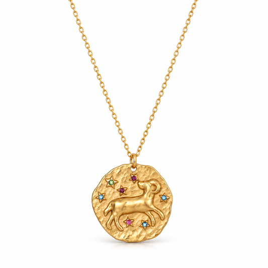 Celestia Sterrenbeeldketting - Goud / Ram