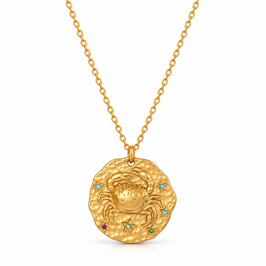 Celestia Sterrenbeeldketting - Goud / Kreeft