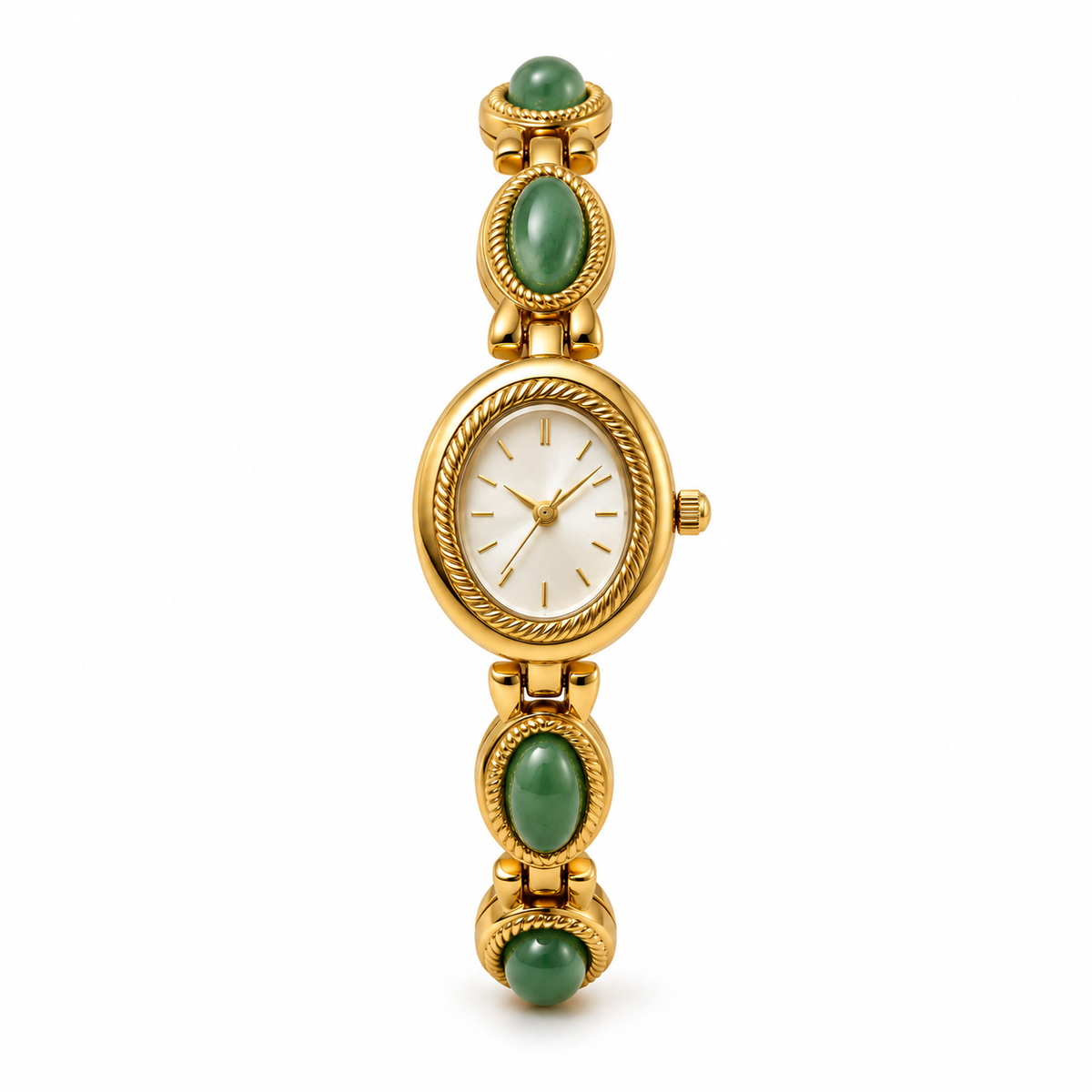 Amalfi Horloge - Goud / Groen / Wit