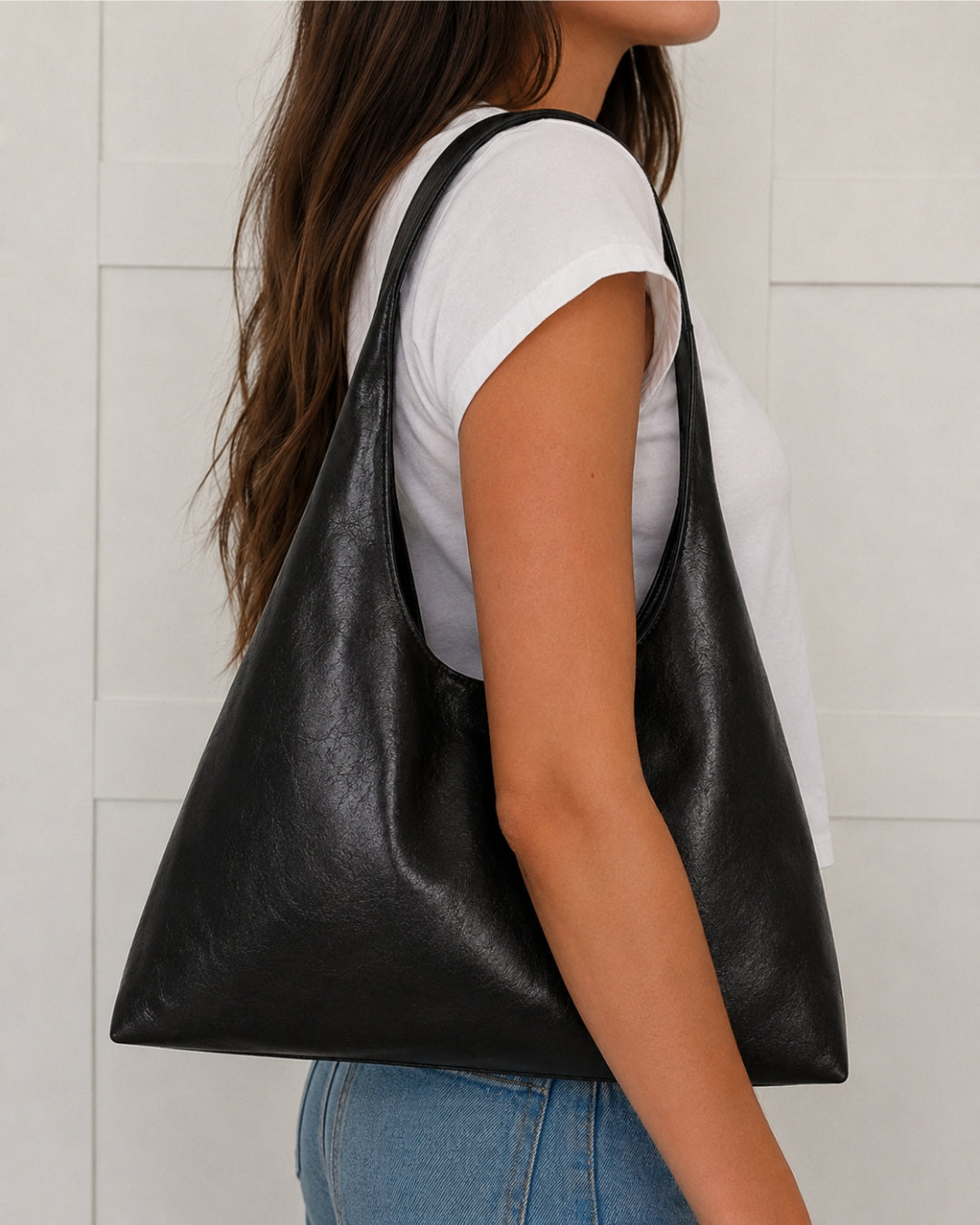 Nola Tas - Zwart Leer
