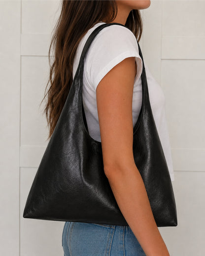 Nola Tas - Zwart Leer
