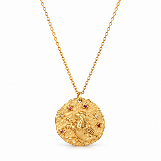 Celestia Sterrenbeeldketting - Zilver / Leeuw