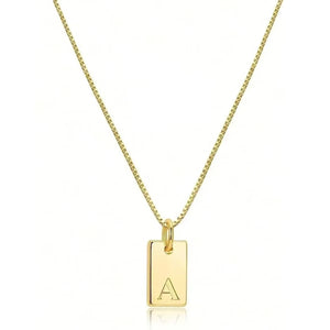 Flache Halskette - Gold