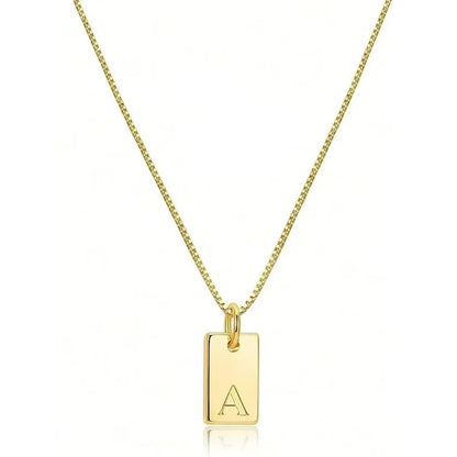 Flache Halskette - Gold