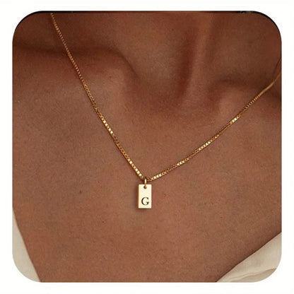 Flache Halskette - Gold