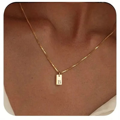 Flache Halskette - Gold
