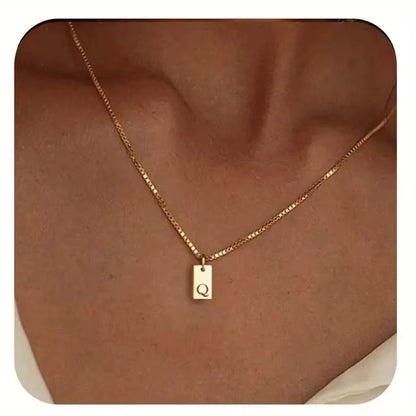 Flache Halskette - Gold