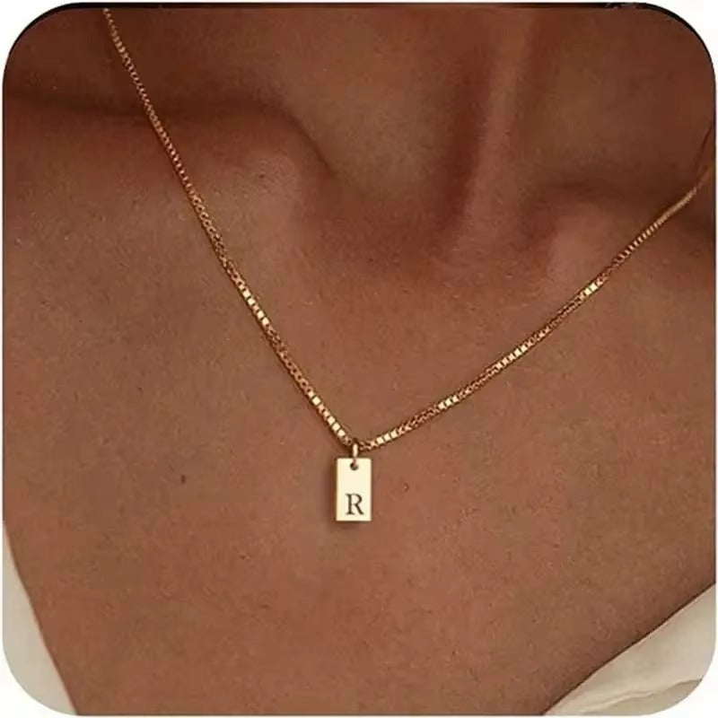 Flache Halskette - Gold