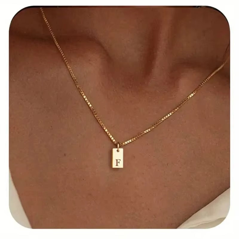 Flache Halskette - Gold