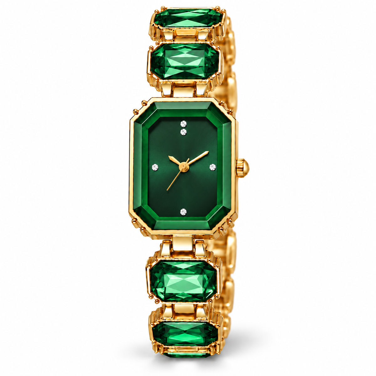 Antonia Horloge - Goud / Groen