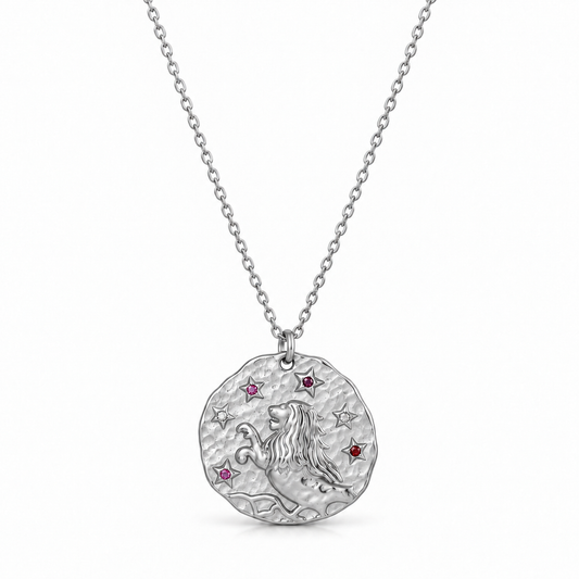 Celestia Sterrenbeeldketting - Zilver / Leeuw