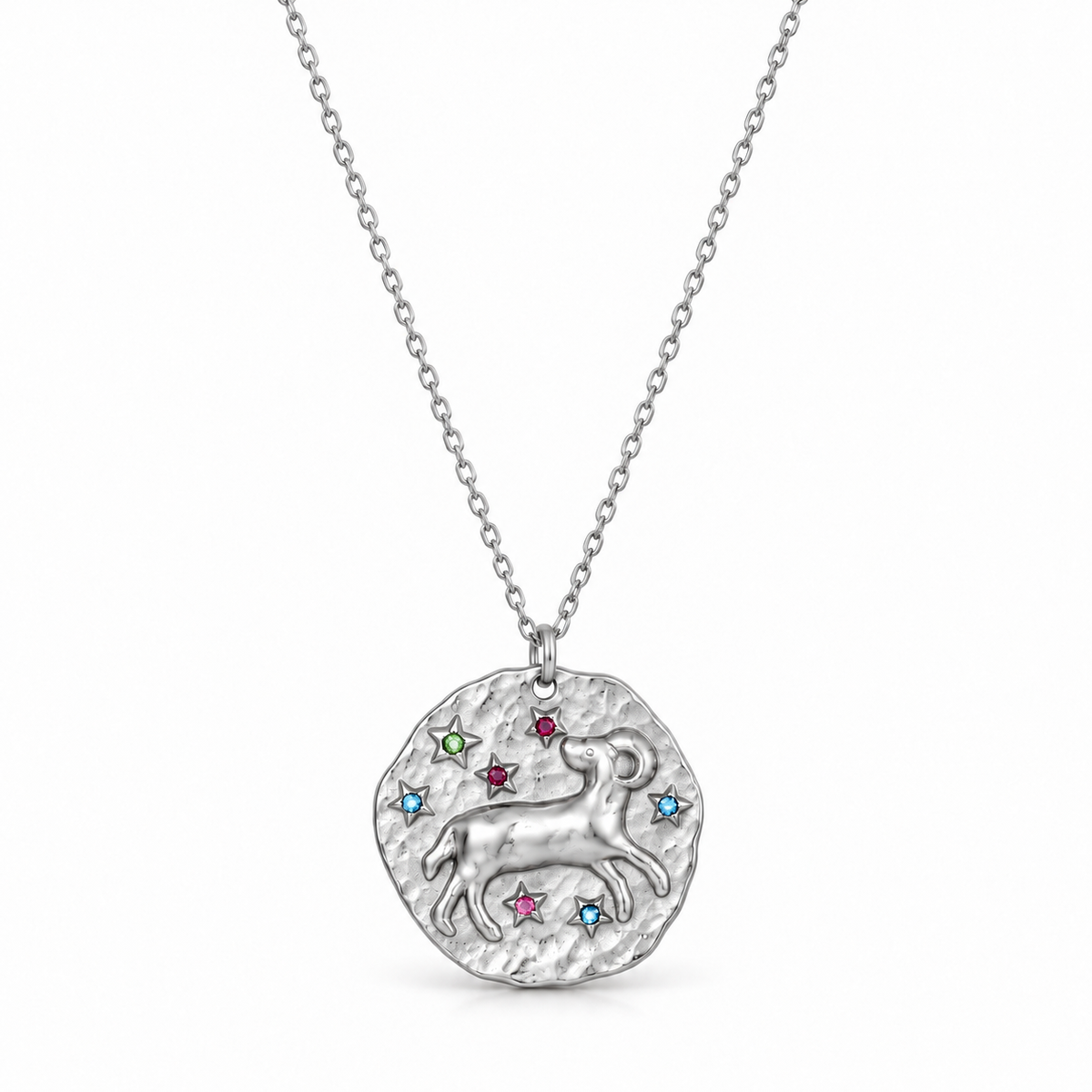 Celestia Sterrenbeeldketting - Zilver / Ram