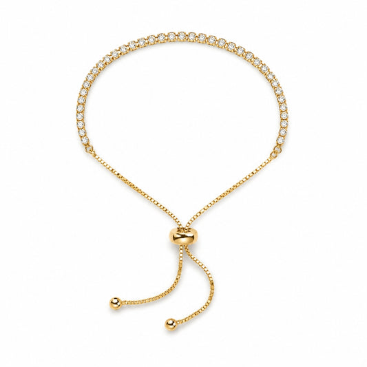 Diamond Tennis Bracelet - Gold