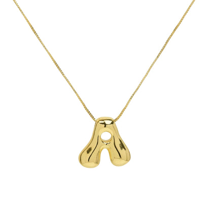 Buchstaben Halskette - Gold