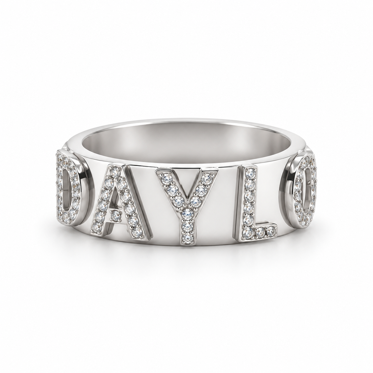 Signatuurring met Diamant - Zilver