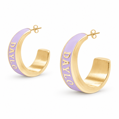 Hoops - Goud/Paars