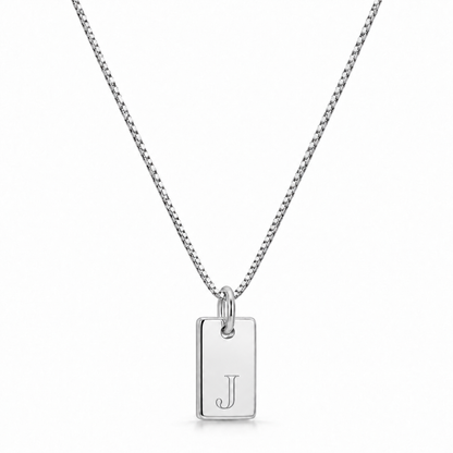 Platte Halsketting - Zilver