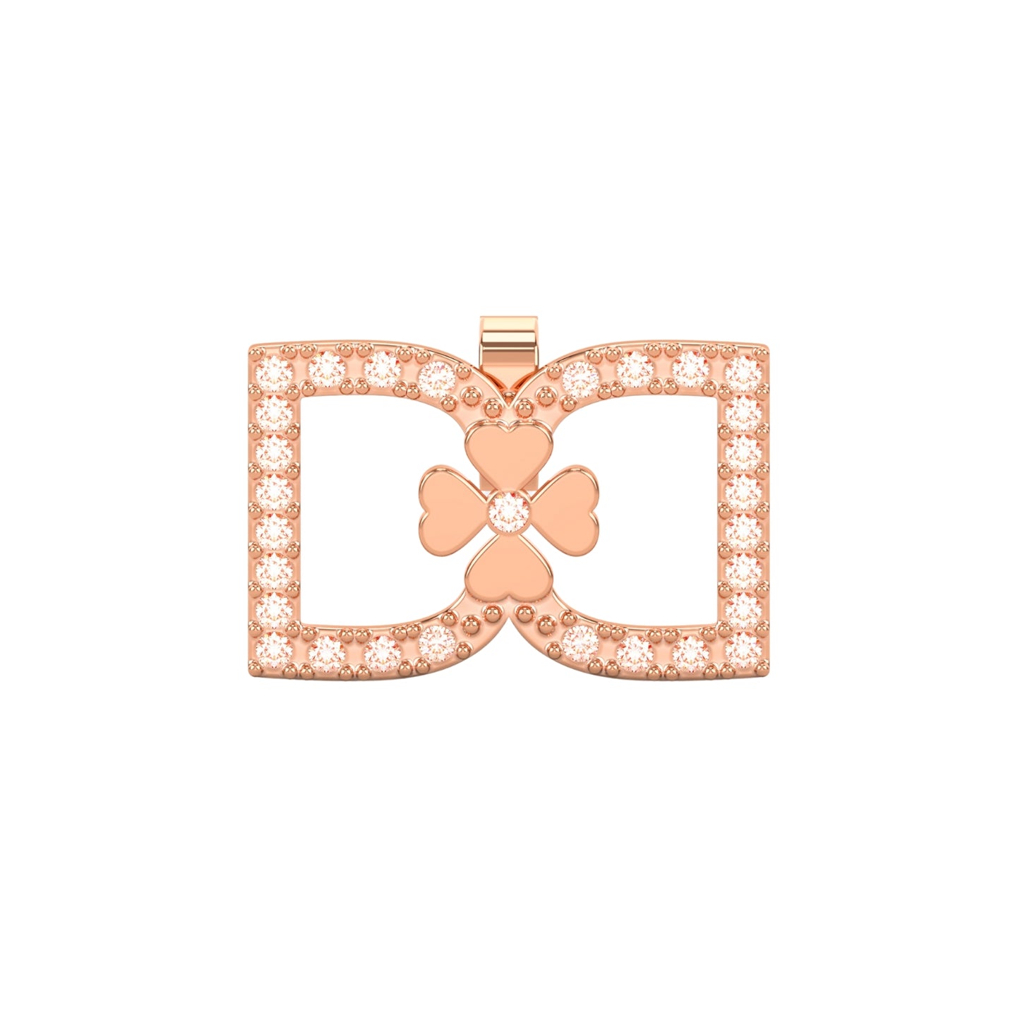 DD Diamond Earrings - Rose Gold