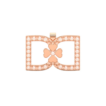 DD Diamond Earrings - Rose Gold