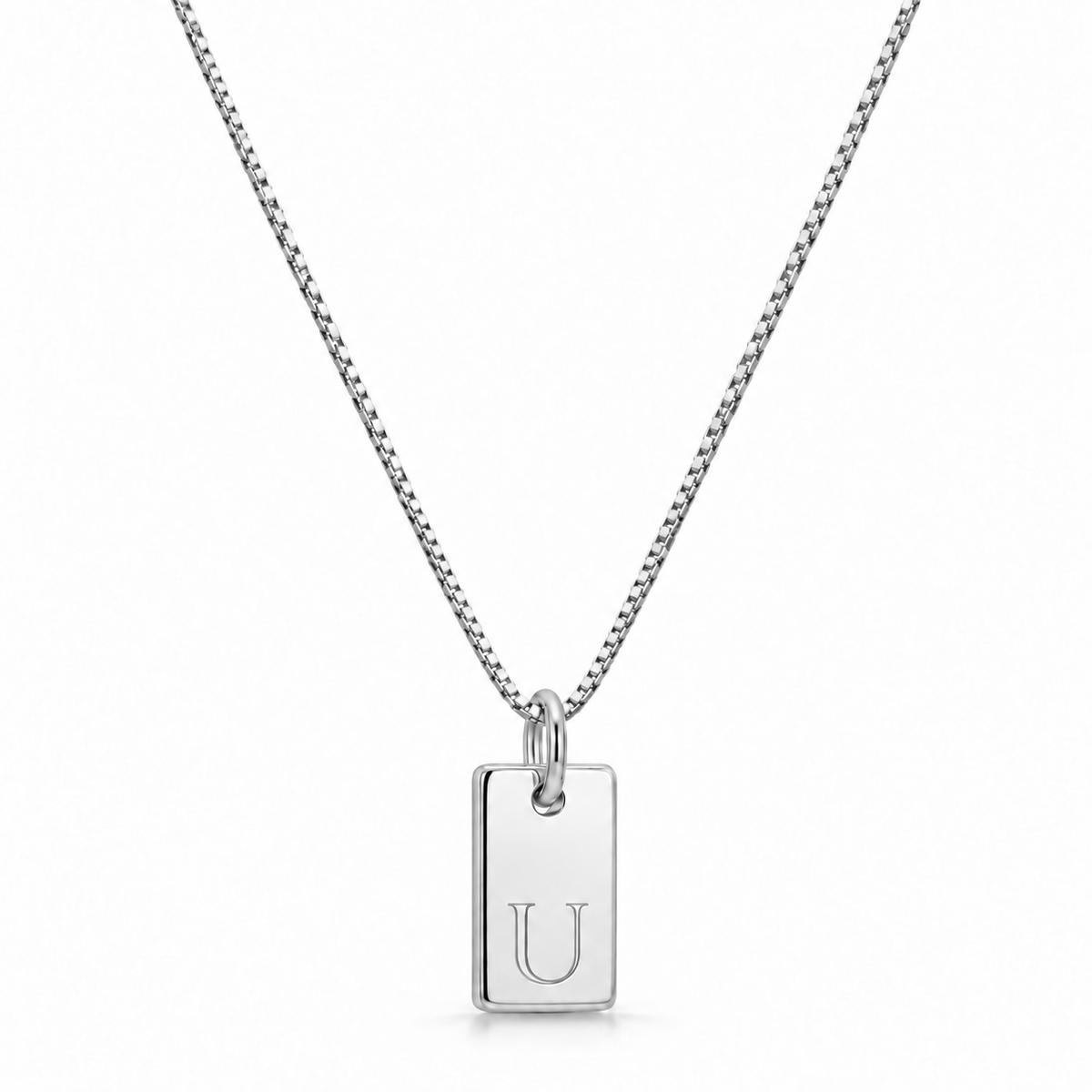 Platte Halsketting - Zilver
