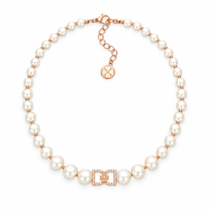 DD Choker met Diamant - Roségoud