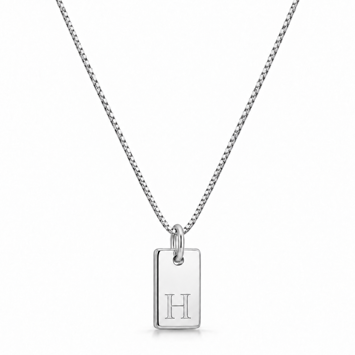 Platte Halsketting - Zilver