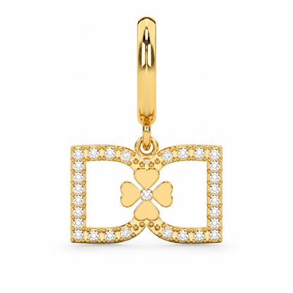 DD Hoops met Diamant - Goud