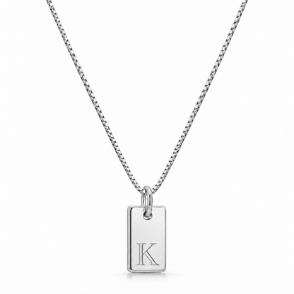 Platte Halsketting - Zilver