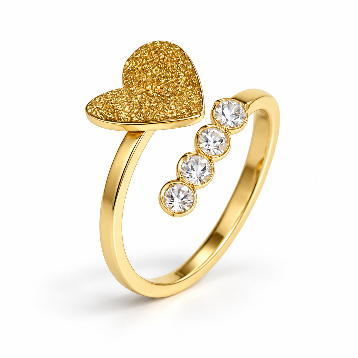Nerina Hart Ring - Goud
