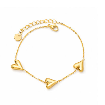 Alva Hartjes Armband - Goud